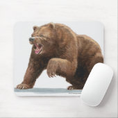 Tapis De Souris Illustration d'un ours Brown (Avec souris)