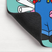 Tapis De Souris Illustration D'Un Ouvrier De Construction De Stego (Coin)