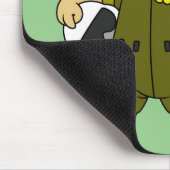 Tapis De Souris Illustration D'Un Pilote À Jet Allosaurus. (Coin)