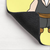 Tapis De Souris Illustration D'Un Pirate De Stegosaurus, Jack Spar (Coin)