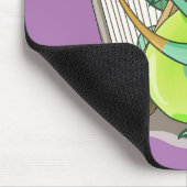 Tapis De Souris Illustration D'Un Plateosaure Jouant De La Harpe. (Coin)