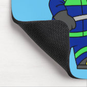 Tapis De Souris Illustration D'Un Pompier Tyrannosaurus Rex. (Coin)