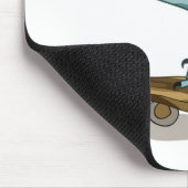 Tapis De Souris Illustration D'Un Raptor Skateboard. (Coin)