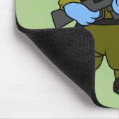 Tapis De Souris Illustration D'Un Soldat De Stegosaurus. (Coin)