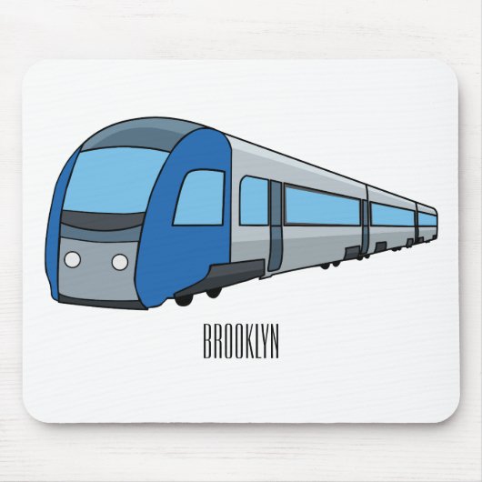 Tapis De Souris Illustration d'un train électrique (Devant)