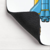Tapis De Souris Illustration d'un vaisseau de fusées (Coin)