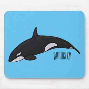 Tapis De Souris Illustration d'une baleine tueuse