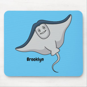 Tapis De Souris Illustration d'une caricature de poisson stingray