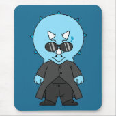 Tapis De Souris Illustration D'Une Matrice Tricératops. (Devant)