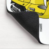 Tapis De Souris Illustration d'une moto cyclable (Coin)