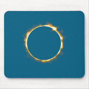 Tapis De Souris Illustration Éclipse Solaire 21 Août 2017