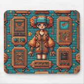 Tapis De Souris illustration en pixels (Devant)
