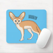 Tapis De Souris Illustration Fennec fox (Avec souris)