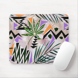 Tapis De Souris Illustration hawaïenne tropicale brillante,