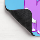 Tapis De Souris Illustration Mignonne D'Un Brontosaurus Dinosaure. (Coin)