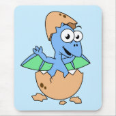 Tapis De Souris Illustration Mignonne D'Une Éclosion De Ptérodacty (Devant)