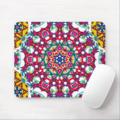 Tapis De Souris Illustration psychédélique de kaléidoscope : (Avec souris)