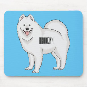 Tapis De Souris Illustration Samoyed dog