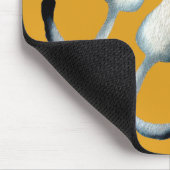 Tapis De Souris Illustration Tabby noir et brun (Coin)