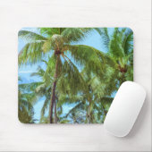 Tapis De Souris Illustration tropicale | Mousepad de palmiers (Avec souris)