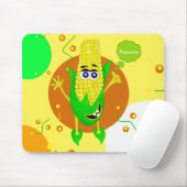 Tapis De Souris Illustration unique de monstre de maïs pour des (Avec souris)