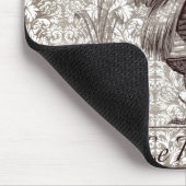 Tapis De Souris Illustration vintage du poulet II (Coin)