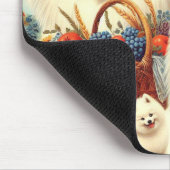 Tapis De Souris Illustration vintage Samoyed Dog (Coin)