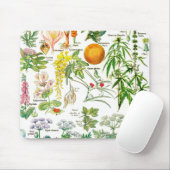 Tapis De Souris Illustrations botaniques - usines de Larousse (Avec souris)