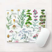 Tapis De Souris Illustrations botaniques - usines de Larousse (Avec souris)