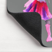 Tapis De Souris Illustrations de mode figures art aquarelle (Coin)