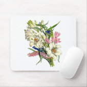 Tapis De Souris Illustrations des plantes vintages (Avec souris)