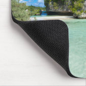 Tapis De Souris Îlot rocheux sur la plage (Coin)