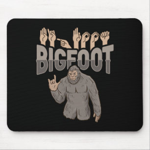 Tapis De Souris ILY Bigfoot ASL Gesture mains sourdes Perte auditi