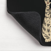 Tapis De Souris ILY Cat ASL Geste main sourde perte d'audition (Coin)