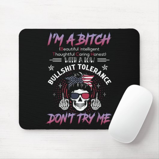 Tapis De Souris I'm A Beautiful Intelligent Thoughtful Caring Hone (Avec souris)