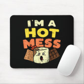 Tapis De Souris Im A Hot Mess Marshmallow Smores Summer Campfire C (Avec souris)