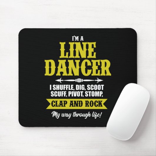 Tapis De Souris Im A Line Dancer Ligne Danser Ligne Danser Cadeau (Avec souris)