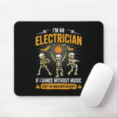 Tapis De Souris Im An Electrician - Skeleton Halloween Costume Fun (Avec souris)
