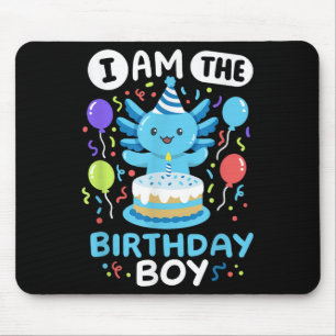 Tapis De Souris Im Anniversaire Garçon Enfants Axolotl Anniversair