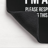 Tapis De Souris I'm Awake Respect My Privacy Funny Sleep Deprivati (Coin)