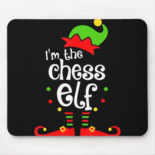 Tapis De Souris im chess elf xmas famille ami cadeau de noël (Devant)