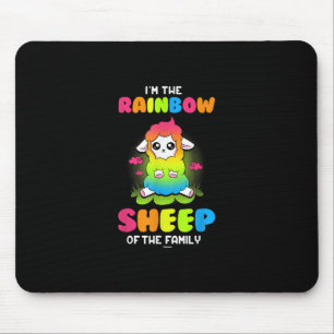 Tapis De Souris Im rainbow brebis de famille Mignonne conception