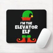 Tapis De Souris I'm The Elevator Elf Family Pajama Christmas Funny (Avec souris)
