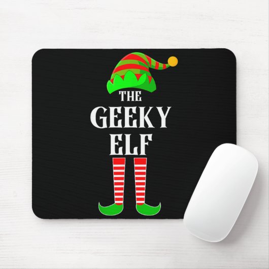 Tapis De Souris I'm The Geeky Elf Family Matching Costume Christma (Avec souris)