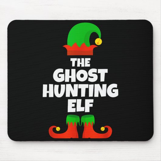 Tapis De Souris I'm The Ghost Hunting Elf Family Pajama Christmas (Devant)