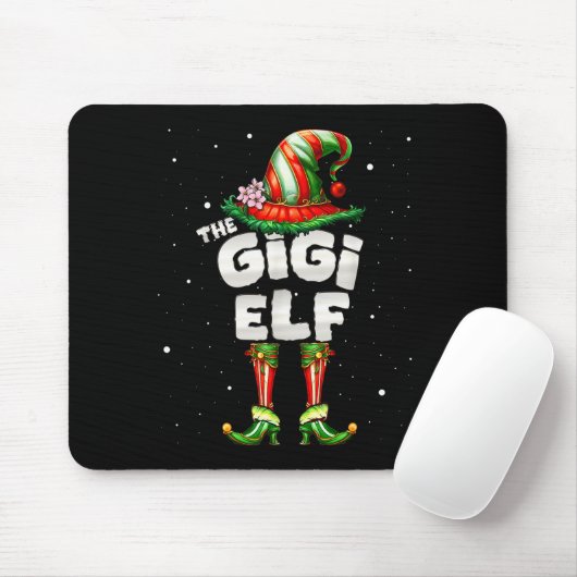 Tapis De Souris I'm The Gigi Elf Family Matching Group Christmas (Avec souris)