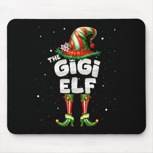 Tapis De Souris I'm The Gigi Elf Family Matching Group Christmas (Devant)