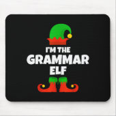 Tapis De Souris I'm The Grammar Elf Family Pajama Christmas Englie (Devant)