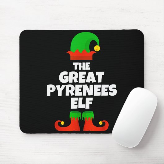 Tapis De Souris I'm The Great Pyrenees Elf Family Pajama Christmas (Avec souris)
