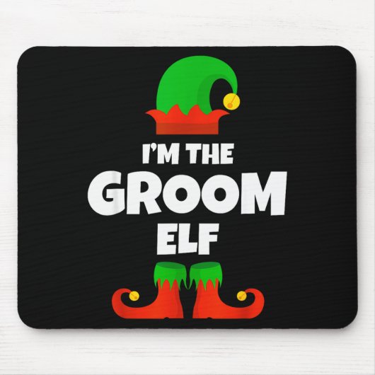 Tapis De Souris I'm The Groom Elf Family Pajama Christmas Funny (Devant)